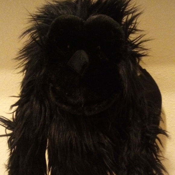 None Other - Furry Black Gorilla Plush Puppet